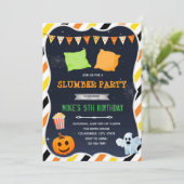 ハロウィンお泊まりパーティーの招待状 招待状 (スタンド正面)