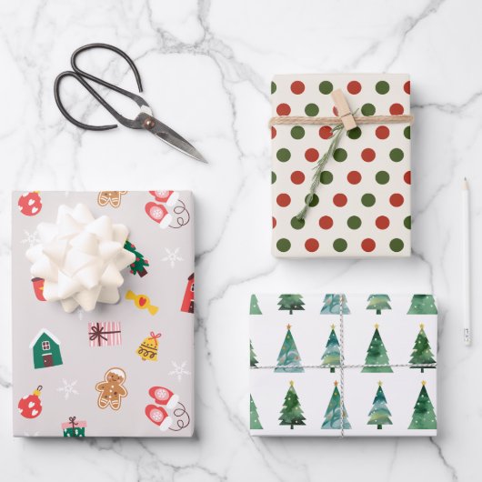 ハロウィンお洒落と秋パターン ラッピングペーパーシート (正面)