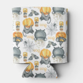 ハロウィンお洒落のカルドロンと猫柄 缶クーラー (裏面)