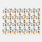 ハロウィンお洒落のセット ラッピングペーパーシート (正面)