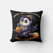 ハロウィンお洒落の夜：パンダ宇宙飛行士グライド クッション (正面)