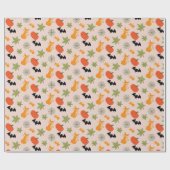 ハロウィンお洒落イラストレーション ラッピングペーパー (フラット)