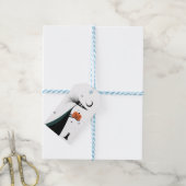 ハロウィンお洒落ウィッチギフトラベル- 3色 ギフトタグ (より糸付き)