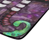 ハロウィンお洒落ウィッチブーツパープルグリーンレッド カッティングボード (角)