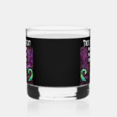 ハロウィンお洒落ウィッチブーツパープルグリーン ウイスキーグラス (左)