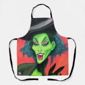 ハロウィンお洒落ウィッチ エプロン (正面)