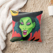 ハロウィンお洒落ウィッチ クッション (ブランケット)