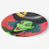 ハロウィンお洒落ウィッチ ペーパープレート (アングル)