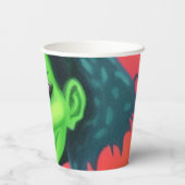 ハロウィンお洒落ウィッチ 紙コップ (裏面)