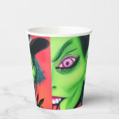 ハロウィンお洒落ウィッチ 紙コップ (左)