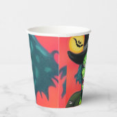 ハロウィンお洒落ウィッチ 紙コップ (右)