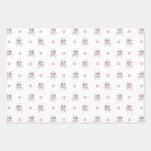 ハロウィンお洒落キャンディとスカルパターン ラッピングペーパーシート (正面3)