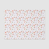 ハロウィンお洒落キャンディとスカルパターン 薄葉紙 (正面)