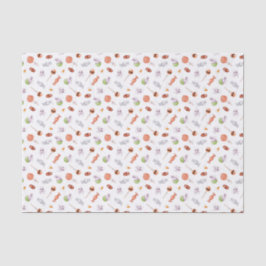 ハロウィンお洒落キャンディとスカルパターン 薄葉紙