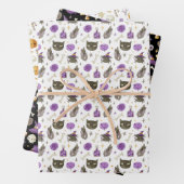 ハロウィンお洒落ギフト包装紙3パック ラッピングペーパーシート (インサイチュ)