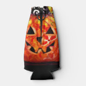 ハロウィンお洒落ジャック – O – ランタン抽象芸術 ボトルクーラー (裏面)