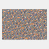 ハロウィンお洒落パターンラッピング紙シート ラッピングペーパーシート (正面)