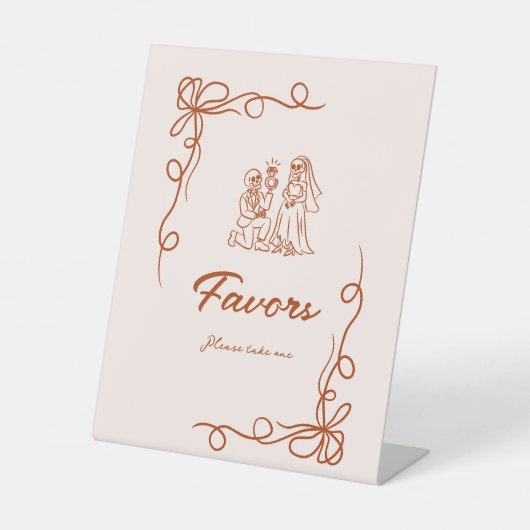 ハロウィンお洒落ブライダルシャワーの恩恵 台座サイン (正面)