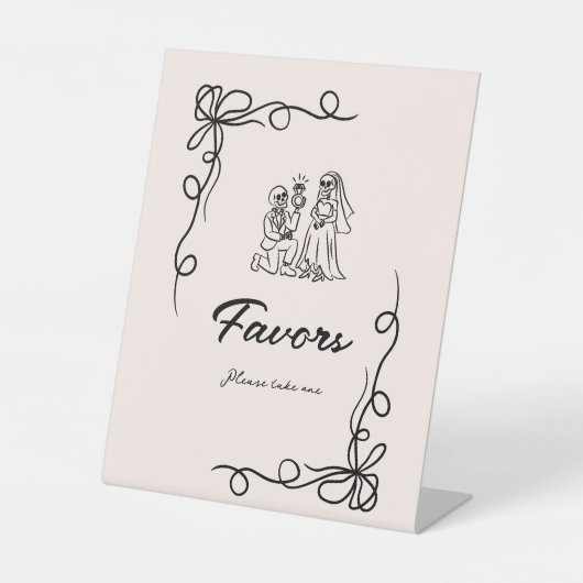 ハロウィンお洒落ブライダルシャワーの恩恵 台座サイン (正面)