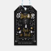 ハロウィンお洒落手描き衣装パーティー ギフトタグ (正面)