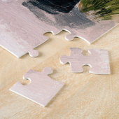 ハロウィンお洒落本の恋人幽霊黒猫 ジグソーパズル (側面)