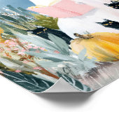 ハロウィンお洒落本の恋人幽霊黒猫 ポスター (角)