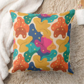 ハロウィンお洒落紅葉シームレスパターン クッション (ブランケット)