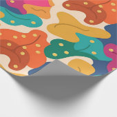 ハロウィンお洒落紅葉シームレスパターン ラッピングペーパー (角)