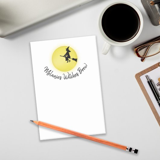 ハロウィンお洒落飛んでいるウィッチフルムーン ポストイット