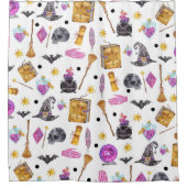 ハロウィンお洒落魔法マジカルフェスティバルホリデイ シャワーカーテン (正面)