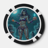 ハロウィンお菓子くれなきゃ、ゾンビ彼女の脳みそを食わせるわよ ポーカーチップ (裏面)