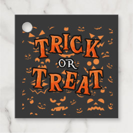 ハロウィンお菓子のお礼の角形タグ フェイバータグ