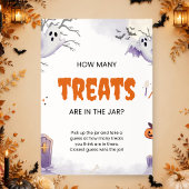 ハロウィンお菓子の数当て瓶サイン ポスター