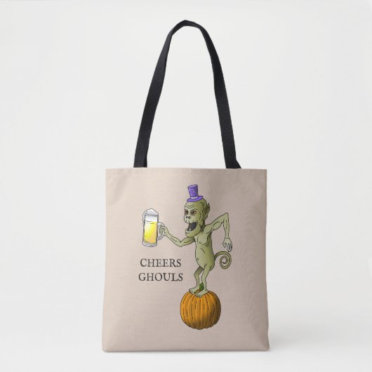 ハロウィンお菓子もらいに来たゾ トートバッグ (正面)