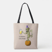 ハロウィンお菓子もらいに来たゾ トートバッグ (裏面)