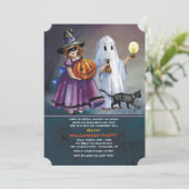 ハロウィンお菓子をもらいにいく誘い状 招待状 (スタンド正面)