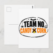 ハロウィンお菓子コーンナシ派ジョークグッズ ポストカード (正面/裏面)