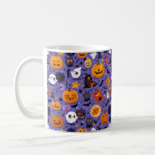ハロウィンお菓子フレームマグにテキストを追加★ コーヒーマグカップ