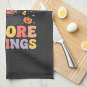 ハロウィンお菓子兄弟交換 キッチンタオル (四つ折り)