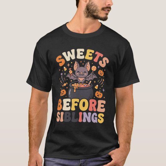 ハロウィンお菓子兄弟交換 Tシャツ (正面)