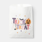 ハロウィンお菓子・お礼袋 トリック・オア・トリート袋 フェイバーバッグ (正面)