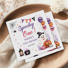 ハロウィンお誕生日おめでとうナプキン スプーキー・ワン スタンダードカクテルナプキン