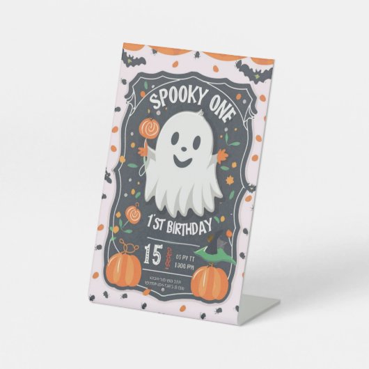 ハロウィンお誕生日おめでとう🎃👻 台座サイン (正面)