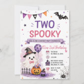 ハロウィンお誕生日パーティーにゾンビが2体 招待状 (正面)