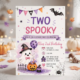 ハロウィンお誕生日パーティーにゾンビが2体 招待状