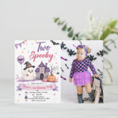 ハロウィンお誕生日パーティーの写真2点 招待状 (スタンド正面)