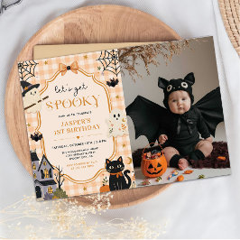ハロウィンお誕生日パーティーの怖可愛い写真 招待状