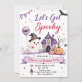 ハロウィンお誕生日パーティーを楽しもう 招待状 (正面)