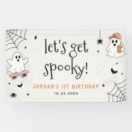 ハロウィンお誕生日パーティー こどもの怖いパーティー 横断幕