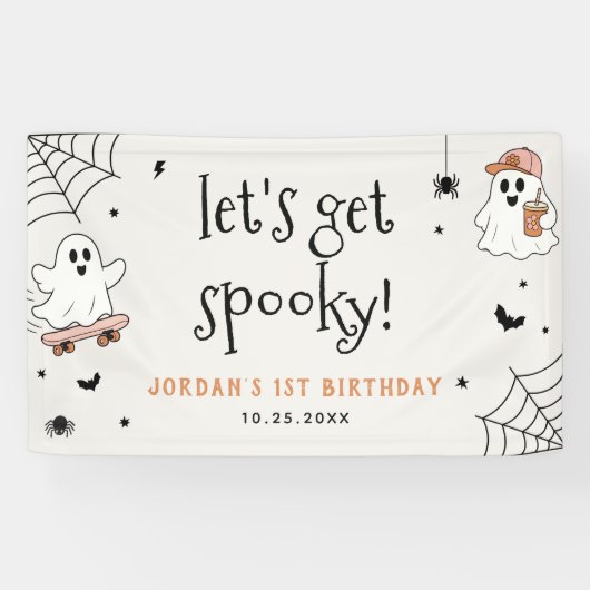 ハロウィンお誕生日パーティー こどもの怖いパーティー 横断幕 (横)